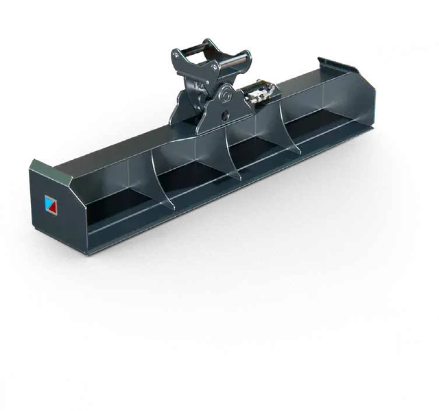 GRB light - mini-excavator grading beam with lowered mass
